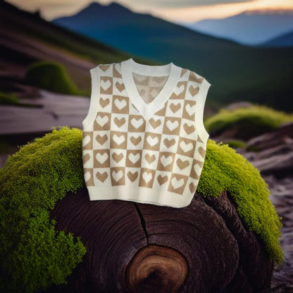 Heartfelt Knit Sleeveless Sweater